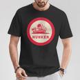 Nebraska State Nickname Husker Roundel [Distressed] T-Shirt Unique Gifts